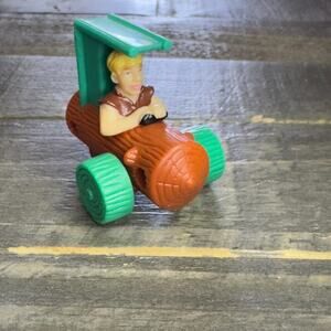 UCS Amblin Barney Rubble Flintstone Toy Car 90's McDonalds Happy Meal Toy